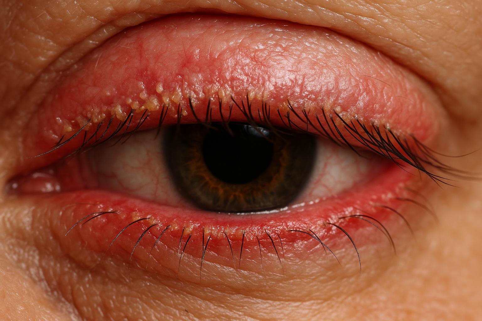 Before TearCare treatment showing MGD